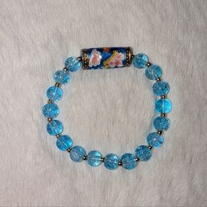 Cloisonne And Glass Bracelet
